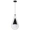 Nuvo Admiral 1-Light Pendant 10 in. Matte Black and Brushed Nickel White Opal Glass 60/7913 - alternate 4